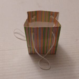$4 Add-on Mini Colorful Striped Gift Bag - Ring Box Size
